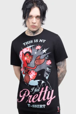 Killstar x HIM I Feel Pretty Graphic T-Shirt 7 Killstar x HIM I Feel Pretty Graphic T-Shirt -Kill Star Store IFEELPRETTYTSHIRT MENS B
