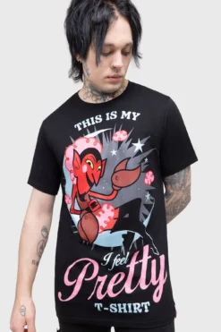 Killstar x HIM I Feel Pretty Graphic T-Shirt 8 Killstar x HIM I Feel Pretty Graphic T-Shirt -Kill Star Store IFEELPRETTYTSHIRT MENS C