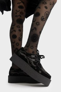 KILLSTAR In A Phase Creepers - Velvet Platform Goth Shoes -Kill Star Store IN A PHASE CREEPERS W C