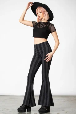 Inferno Room Flares [GREY STRIPE] -Kill Star Store INFERNO FLARES GREY W F