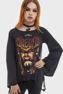 KILLSTAR x The Lost Boys Initiation Long Sleeved Top -Kill Star Store INITIATION LONG SLEEVED TOP W E