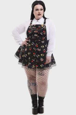 KILLSTAR x Chucky It's Time To Play Pinafore Dress -Kill Star Store IT S TIME TO PLAY PINAFORE DRESS PLUS W C