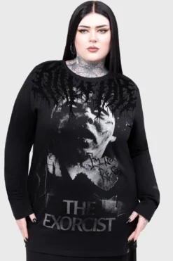 KILLSTAR x The Exorcist: I'm Not Regan Long Sleeved Top -Kill Star Store I m Not Regan Long Sleeved Top PLUS C