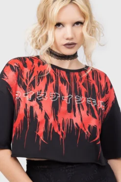 ICE NINE KILLS x KILLSTAR INK Logo Crop Tee