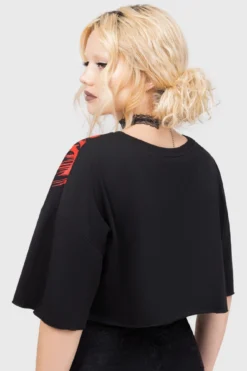 ICE NINE KILLS x KILLSTAR INK Logo Crop Tee 12 ICE NINE KILLS x KILLSTAR INK Logo Crop Tee -Kill Star Store Ink Logo Crop Tee F