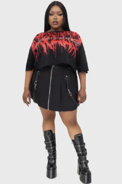 ICE NINE KILLS x KILLSTAR INK Logo Crop Tee 14 ICE NINE KILLS x KILLSTAR INK Logo Crop Tee -Kill Star Store Ink Logo Crop Tee PLUS C