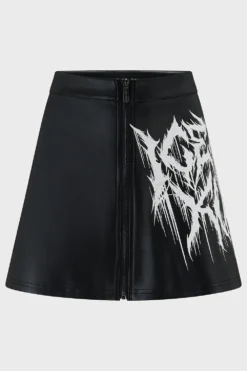Ice Nine Kills Logo Mini Skirt - Official Band Collaboration 13 Ice Nine Kills Logo Mini Skirt - Official Band Collaboration -Kill Star Store Inklogominiskirt black 1