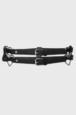 KILLSTAR Irene Plus Size Heart Double Buckle Belt