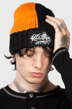 KILLSTAR Jack O'Lantern Beanie - Gothic Safety Pin Knit Hat 7 KILLSTAR Jack O'Lantern Beanie - Gothic Safety Pin Knit Hat -Kill Star Store JACK O LANTERN BEANIE M C scaled