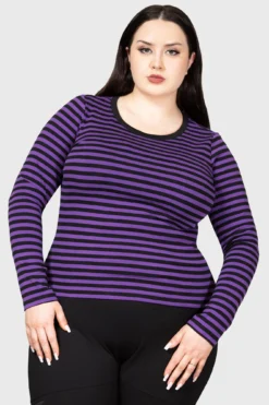 Jett Long Sleeve Top [PLUM] [PLUS]