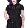 KILLSTAR Jovana Collar & Ring Plus Size Skater Dress
