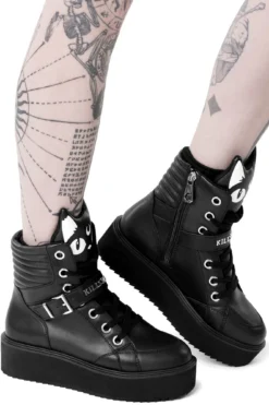 KILLSTAR Keiko Kitty High Top Sneakers -Kill Star Store KEIKOKITTY HIGHTOPS E