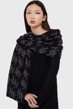 KILLSTAR Kihilist Scarf - Statement Soft Knitted Accessory -Kill Star Store KIHILISTSCARF B