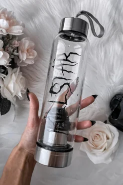 Killstar Crystal Glass Water Bottle