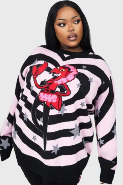 KILLSTAR King Of Darkness HIM Licensed Sweater -Kill Star Store KING OF DARKNESS SWEATER PLUS C