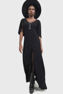 KILLSTAR Krypt Lovers Cape Maxi Dress -Kill Star Store KRYPT LOVERS DRESS W F 18e1b422 b26a 4b14 9f21 1036bc6b665f
