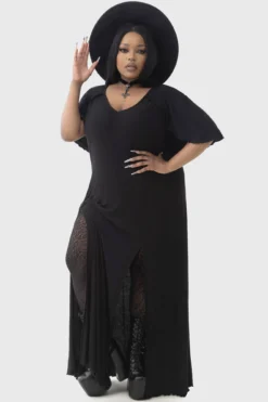 KILLSTAR Krypt Lovers Cape Maxi Dress -Kill Star Store KRYPT LOVERS DRESS PLUS W D bdff85ab e51e 4196 9cf5 d1e855c6e54c