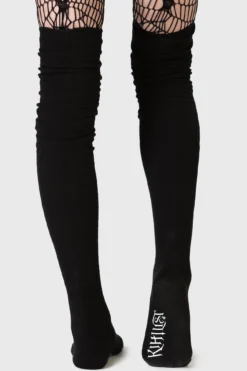 KIHLIST Kurika Ribbed Knit Over-The-Knee Socks