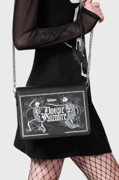 KILLSTAR La Danse Skeleton Handbag - Gothic Faux Leather Bag