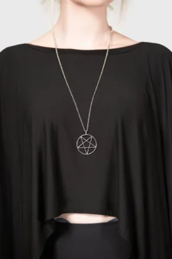 Killstar Lavey Pentagram Necklace - Large Stainless Steel Pendant