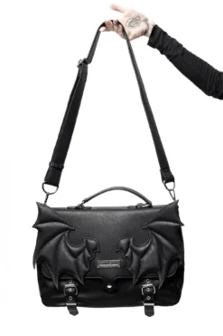 KILLSTAR Le Fey Messenger Bag with Demonic Wing Statement
