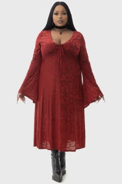 KILLSTAR Lepidoptera Burnout Velvet Midi Dress 14 KILLSTAR Lepidoptera Burnout Velvet Midi Dress -Kill Star Store LEPIDOPTERA MAXI DRESS PLUS W B c3c1f6f3 c8d7 4232 9d05 1523096b12be