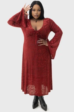 KILLSTAR Lepidoptera Burnout Velvet Midi Dress 17 KILLSTAR Lepidoptera Burnout Velvet Midi Dress -Kill Star Store LEPIDOPTERA MAXI DRESS PLUS W E 0b393590 2d74 4ccc 901e 0b7b1cd8eaab