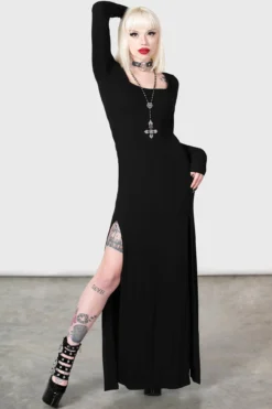 Lilith's Rage Long Sleeve Dress -Kill Star Store LILITHS RAGE LONG SLEEVE DRESS W B