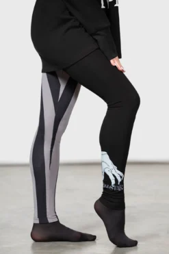 KILLSTAR Loathe Leggings - Official Wednesday Addams Collection -Kill Star Store LOATHE LEGGINGS W F