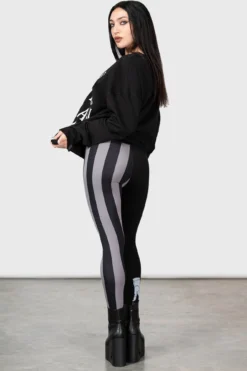 KILLSTAR Loathe Leggings - Official Wednesday Addams Collection -Kill Star Store LOATHE LEGGINGS W G