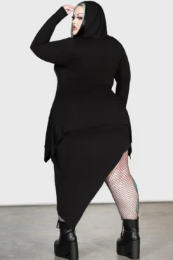 KILLSTAR Lone Spirits Plus Size Hooded Top - God Machine Art 9 KILLSTAR Lone Spirits Plus Size Hooded Top - God Machine Art -Kill Star Store LONE SPIRITS TOP PLUS W F