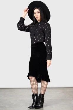 Wednesday x KILLSTAR Love Is Torture Blouse -Kill Star Store LOVE IS TORTURE BLOUSE W D