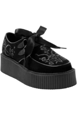 KILLSTAR Luci-Fairy Embroidered Platform Creepers -Kill Star Store LUCI FAIRY CREEPERS