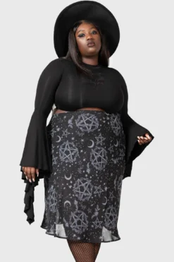 KILLSTAR Luella Bias Midi Skirt [Plus]