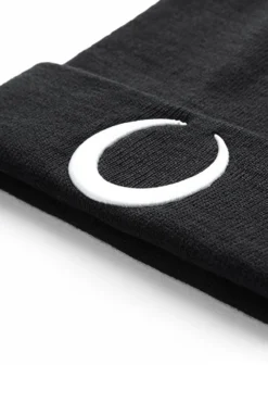 KILLSTAR Luna Beanie - Embroidered Moon Gothic Knit Hat -Kill Star Store LUNA BEANIE B