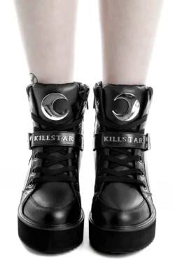 Killstar Luna High Tops - Moon Hardware Platform Shoes -Kill Star Store LUNA HIGHTOPS E