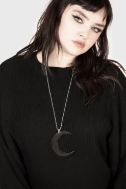 KILLSTAR Luna Crescent Moon Statement Necklace [S]