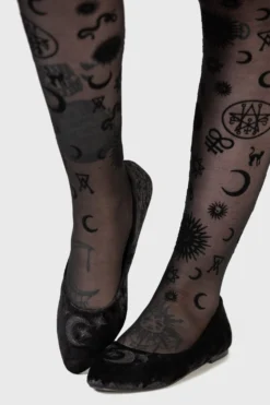 Killstar Lunanite Velvet Flats