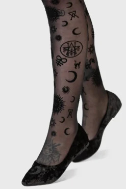 Killstar Lunanite Velvet Flats 9 Killstar Lunanite Velvet Flats -Kill Star Store LUNANITE VELVET FLATS W D scaled