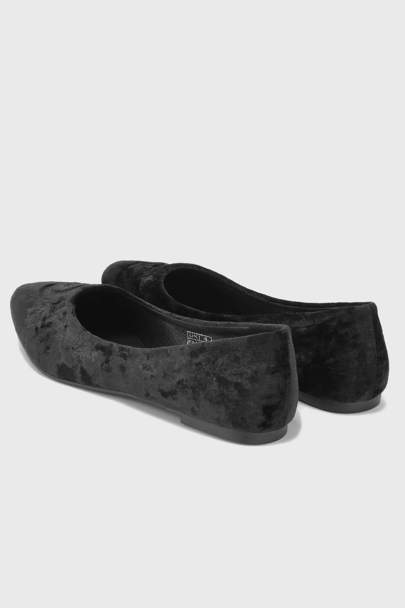 Killstar Lunanite Velvet Flats 4 Killstar Lunanite Velvet Flats - Image 4