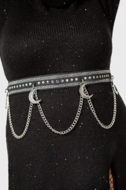KILLSTAR Luna's Levitation [PLUS] Belt with Moon Pendants