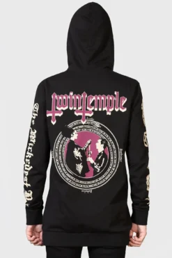 KILLSTAR Magic Circle Unisex Zip Hoodie - Twin Temple Collection -Kill Star Store MAGIC CIRCLE HOODIE MENS b