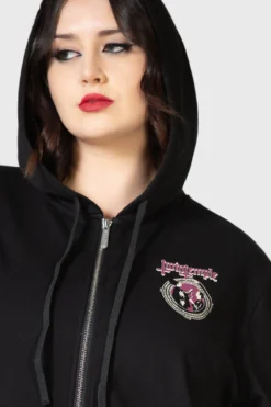 Killstar x Twin Temple Magic Circle Plus Size Zip Hoodie 9 Killstar x Twin Temple Magic Circle Plus Size Zip Hoodie -Kill Star Store MAGIC CIRCLE HOODIE PLUS W E