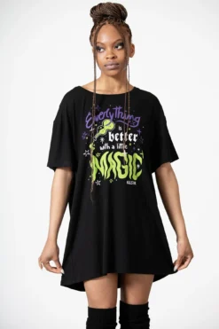 KILLSTAR Magic Rest T-Shirt Dress - Women's Alternative Statement Fashion