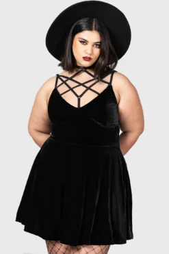 KILLSTAR Magica Skater Dress [PLUS] - Velvet Occult Fashion