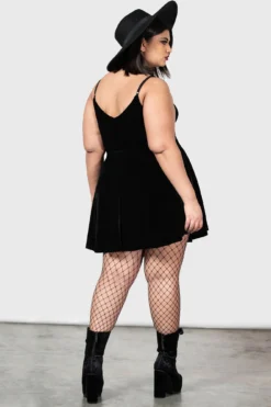 KILLSTAR Magica Skater Dress [PLUS] - Velvet Occult Fashion -Kill Star Store MAGICA SKATER DRESS PLUS W F 92e6d0c1 dd53 40d3 a81d ace9625601af