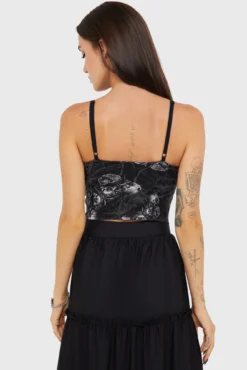 Alchemy Magica Spidrasica Top - Official Killstar Collaboration -Kill Star Store MAGICASPIDRASICATOP E