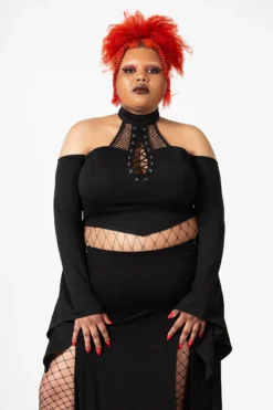 Maidenhead Cold Shoulder Top [PLUS] -Kill Star Store MAIDENHEAD COLD SHOULDER TOP PLUS W D