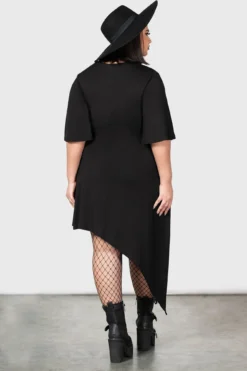 KILLSTAR Maple Asymmetric Dress [PLUS] -Kill Star Store MAPLE ASYMMETRIC DRESS PLUS W G