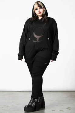 KILLSTAR Mercury Rising Pull-Over Hoodie [PLUS] -Kill Star Store MERCURY RISING PULLOVER HOODIE PLUS W E